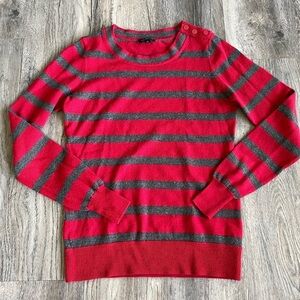 The Limited Women’s Red and Grey Wool Blend Sweater, size small